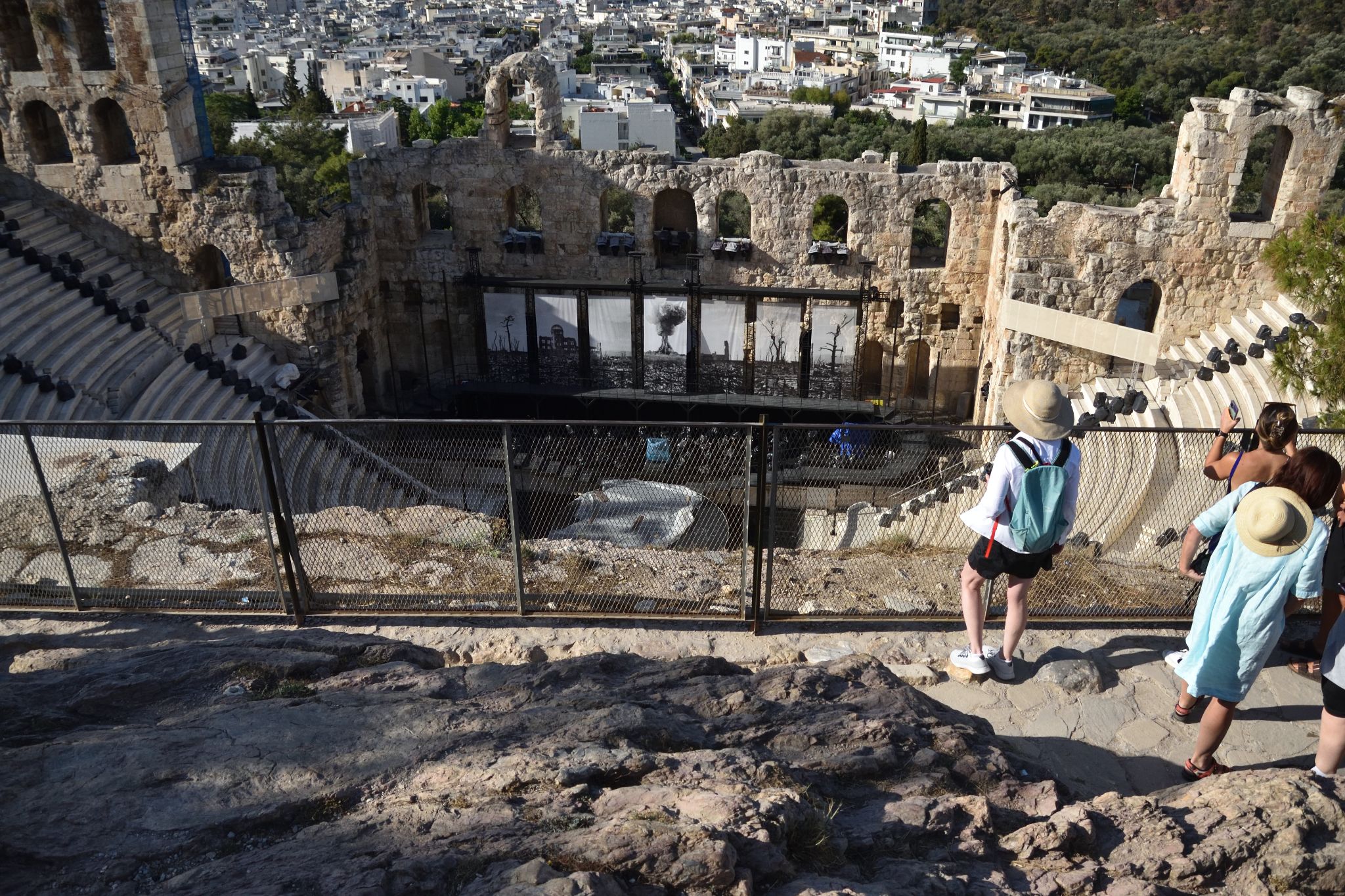 Odeon of Herodes Atticus Theater in Acropolis, Athens, Greece.